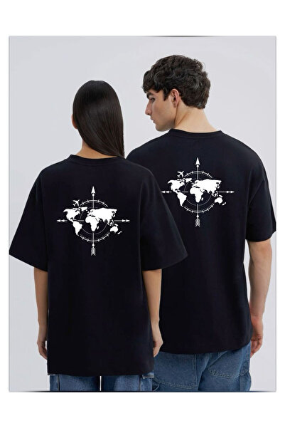 Tubinyoo تي شيرت كبير الحجم مطبوع عليه ظهر وندر للجنسين