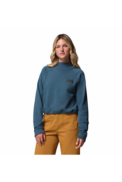 Columbia High Cascades Crop French Terry Kadın Sweatshirt