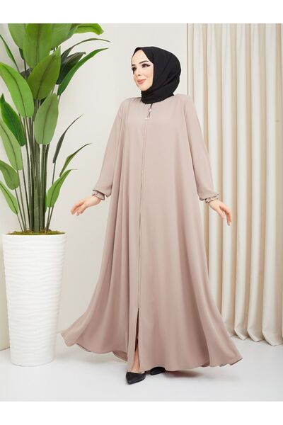 Zeynep Tesettür Mevlana Model - Bej