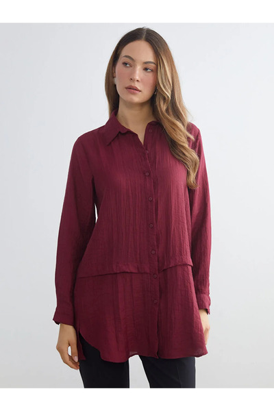 LC Waikiki Women's Textured Shirt Tunic