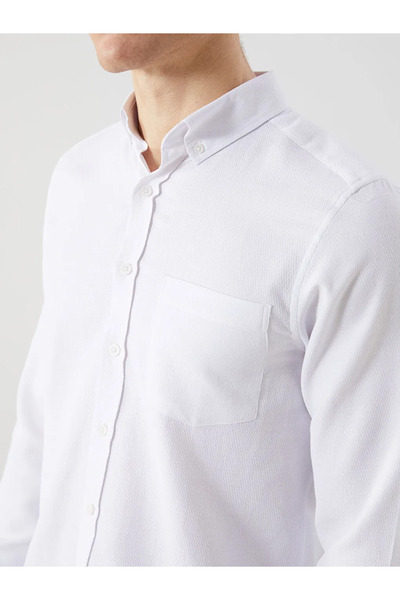 LC Waikiki Regular Fit Long Sleeve Dobby Men's Shirt
