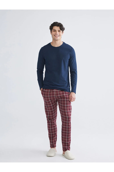 LC Waikiki Standard Pattern Plaid Men's Pajama Bottom