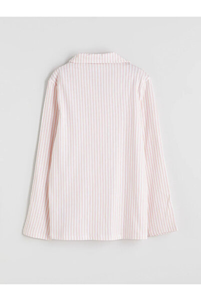 LC Waikiki Gömlek Yaka Kız Çocuk Pijama Takımı