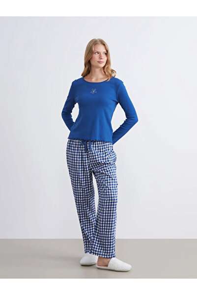 LC Waikiki Set de pijamale pentru damă cu imprimeu cu gât rotund