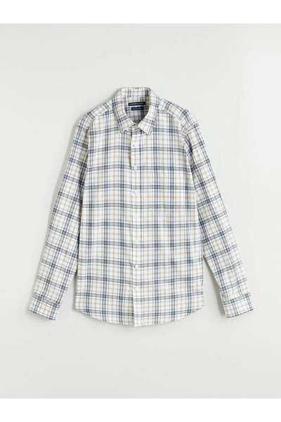 LC Waikiki Regular Fit Long Sleeve Plaid Men's Shirt
