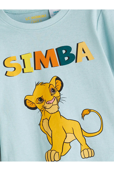 LC Waikiki Crew Neck Simba Printed Boys' Pajama Set