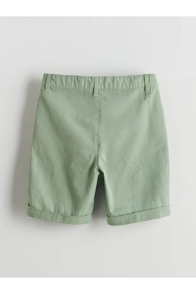 LC Waikiki Green Adjustable Waist Pocketed Boys' Shorts