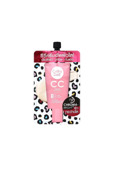 Cathy Doll Cathy Doll CC Cream with Skin Lightening + Sunscreen + Concealer for All Skin Types Speed ​​Light Beige 7ml