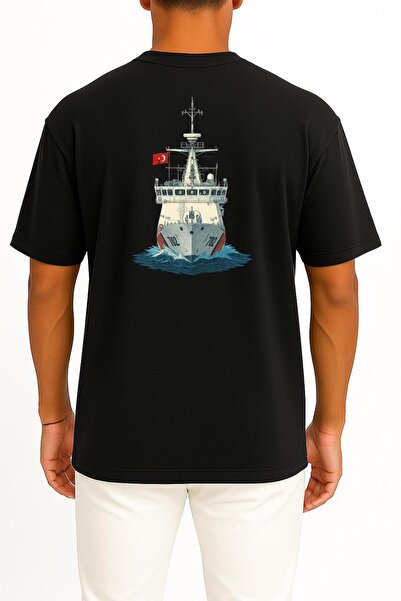 Bahriyeli Collection Oversize Tcsg Güven - Unisex T-Shirt with 702 Pocket and Back Design