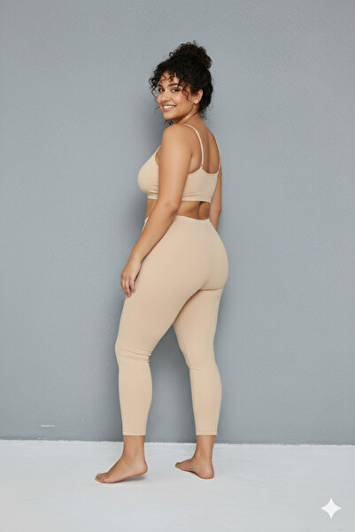 Lantliv Plus Size 100% Cotton Long Combed Cotton Leggings, Long Leggings, Plus Size Leggings, Cotton Leggings