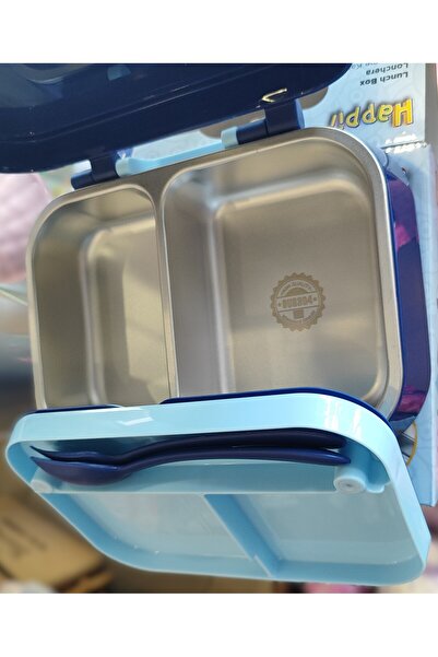 ada çanta kırtasiye Stainless Steel 2-Compartment Deep and Wide Lunch Box 1030ml Ad14667