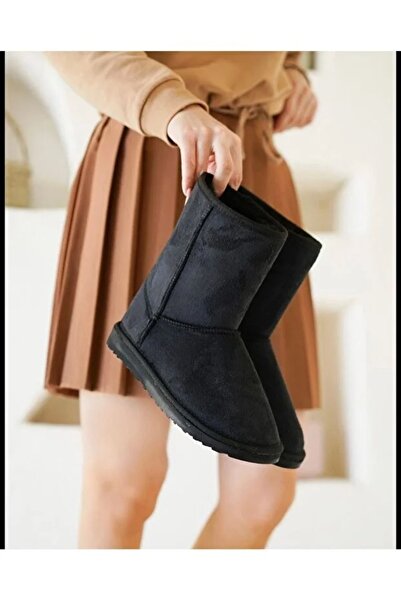 BY İMİS SHOES Süet Içi Kürklü Uzun Kadın Bot & Bootie