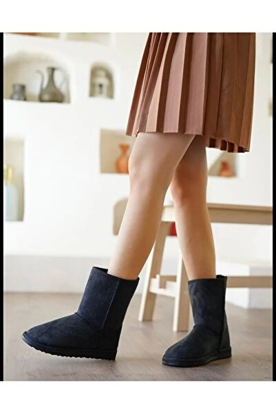 BY İMİS SHOES Süet Içi Kürklü Uzun Kadın Bot & Bootie