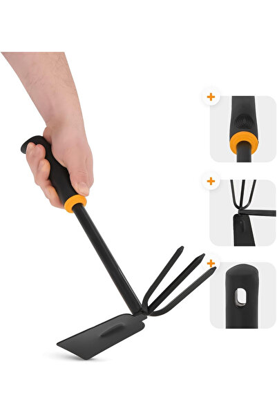 OEM Small garden hoe, made of metal with plastic handle, 280 cm