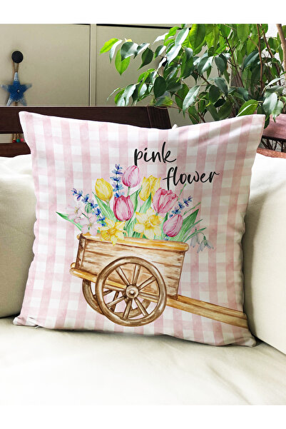 milroma Κάλυμμα μαξιλαριού από βελούδο με σχέδιο λουλουδιών 43x43 εκ.