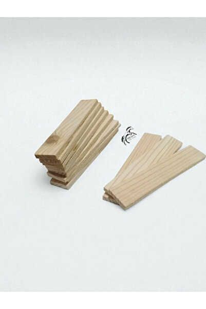 Krb Ahsap Ahşap Çubuk, Ahşap Tahta 10 Adet, Oyun Etkinlik Hobi Malzemesi