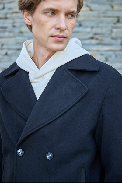 Danger Ανδρικό μπουφάν με διπλό στήθος, μαύρο