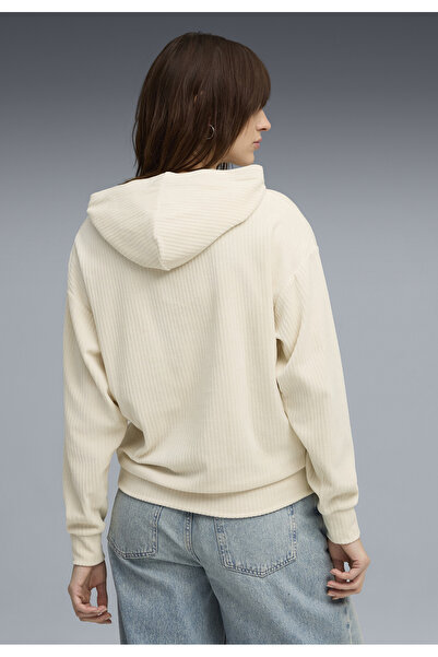 Puma Dámská mikina s kapucí Essentials Elevated Velour Rib