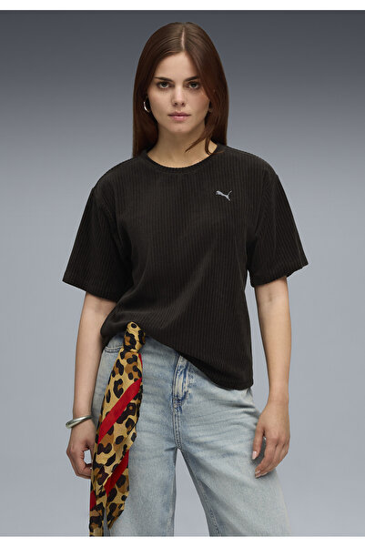 Puma Tricou Essentials Elevated Relaxed Velour Rib pentru femei