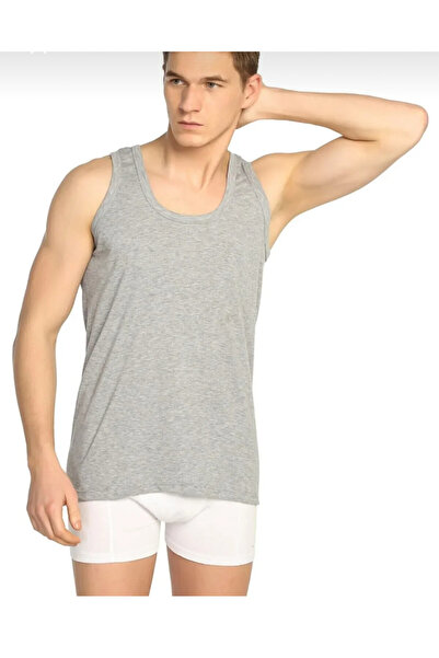 Tutku Men's Ribbed Cotton Singlet 6 Pieces