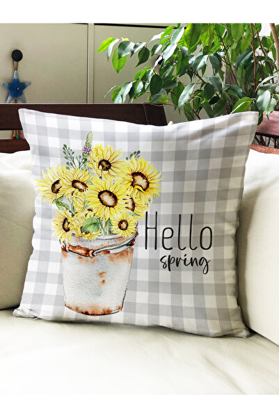 milroma Калъф за възглавница с флорален принт от кадифе 43x43cm