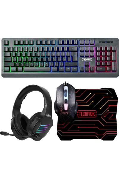 TECH PICK Techpick CM421 4-in-1 Gaming Membrane Keyboard