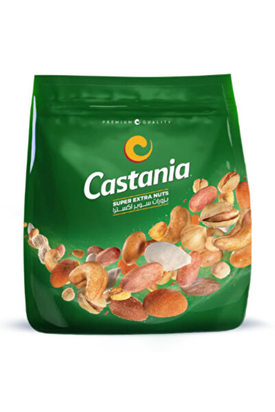 castania مكسرات سوبر إكسترا مشكلة 450 جرام، عبوة من 4 قطع