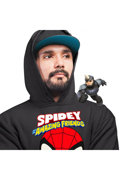 OEM Men's Spiderman Hoodie Spidey and his amazing friends