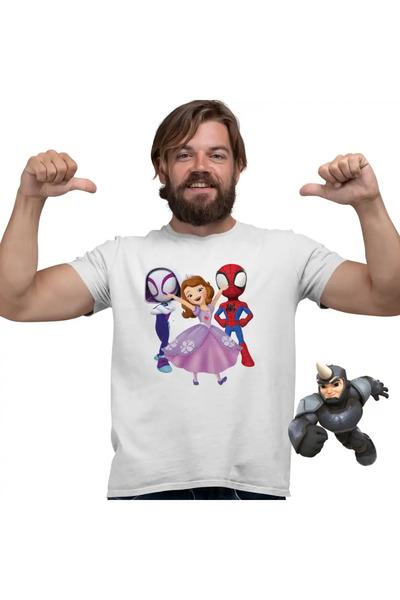 OEM Men's T-Shirt Sofia The First Spider-Man Ghost Spider