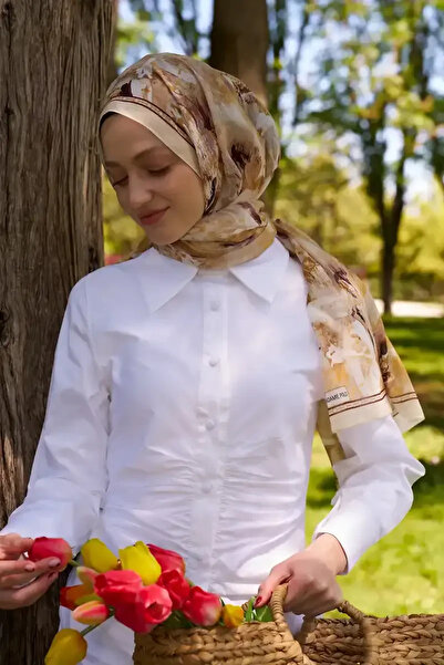 Madame Polo Prestige Leona Desen Şal - Sarı