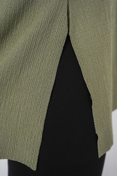 Hiccup Μπλουζάκι με μακρυμάνικο γιακά με υφή BDART