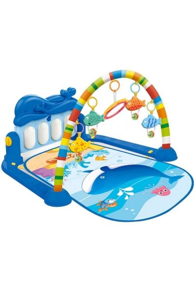 SOLTOY Centru de activitati cu pian 5 in 1 pentru dezvoltarea musculaturii pi...