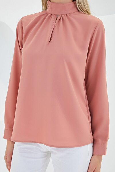 Hiccup Bluză texturată cu guler înalt BDART cu pompon