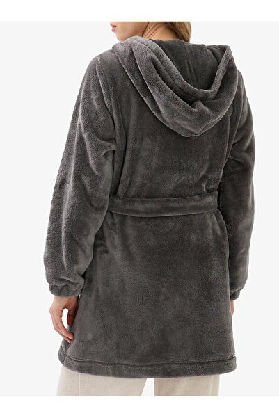 Blackspade Women's Fleece Dressing Gown 51933 - Anthracite
