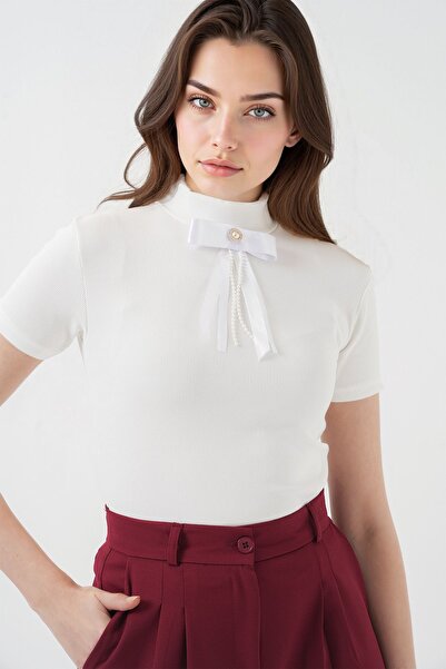 Hiccup Bluză cu guler cu nervuri texturate BDART