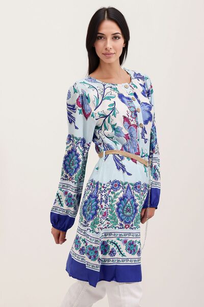 Hiccup BDART Rochie mini florală cu centură