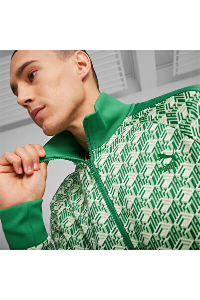 Puma Mens T7 Track Jacket - Green