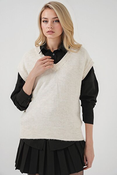 Hiccup BDART Светр з V-подібним вирізом і геометричним візерунком