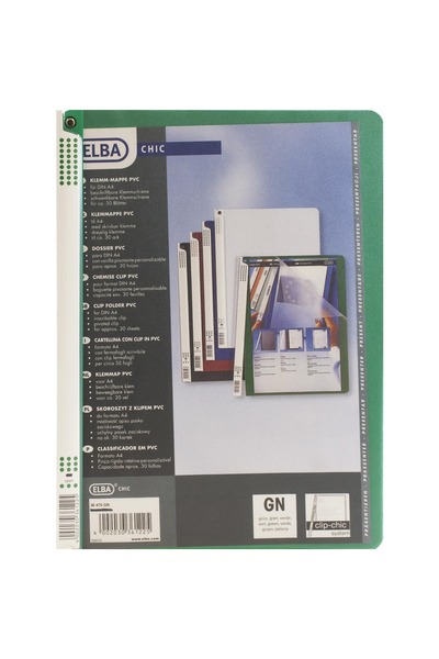 ELBA Klemm Chic Clear Front Report Cover