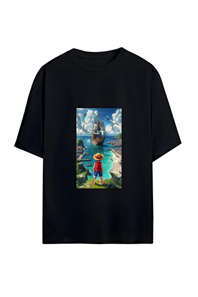 GraffTee Tricou unisex oversize din bumbac ONE PIECE