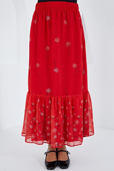 Hiccup Bdart Floral Patterned Maxi Skirt