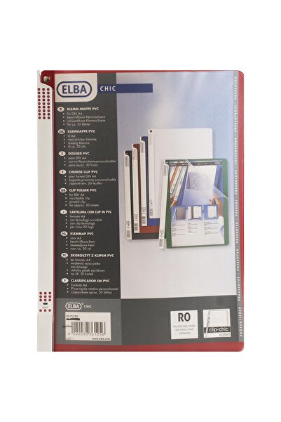 ELBA Klemm Chic Clear Front Report Cover