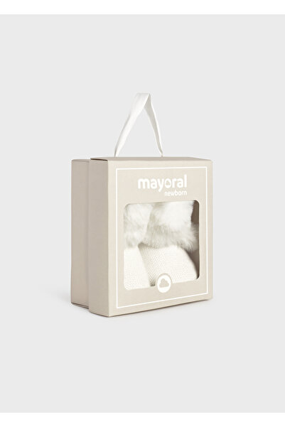 MAYORAL Baby Girl Newborn Pompom Knitted Boots 9954