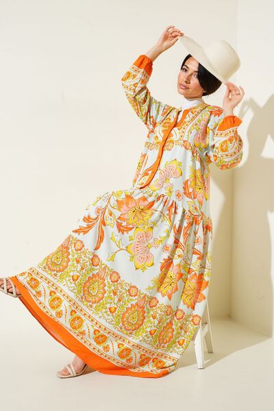 Hiccup Bdart Lined V-Neck Maxi Dress