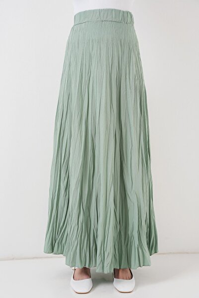 Hiccup Bdart Lined Textured Maxi Skirt