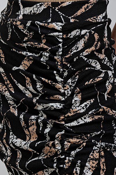 Hiccup Fusta midi cu modele florale BDART