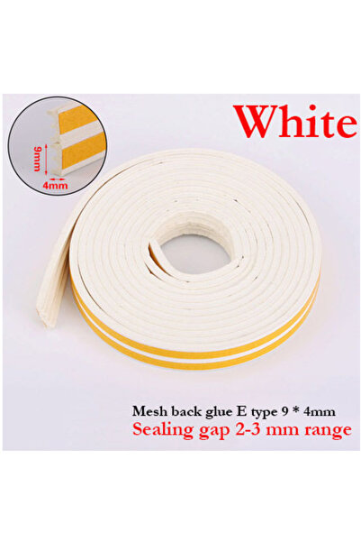 Choice4 شرائط عزل الأبواب ذاتية اللصق من نوع DIEP مقاس 9×4 مم، أبيض، بطول 5 أ...