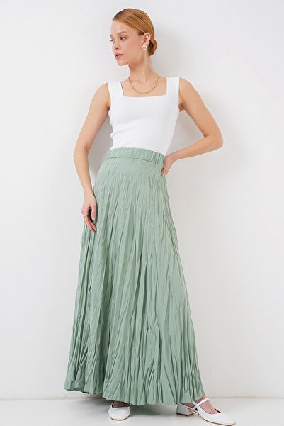 Hiccup Bdart Lined Textured Maxi Skirt