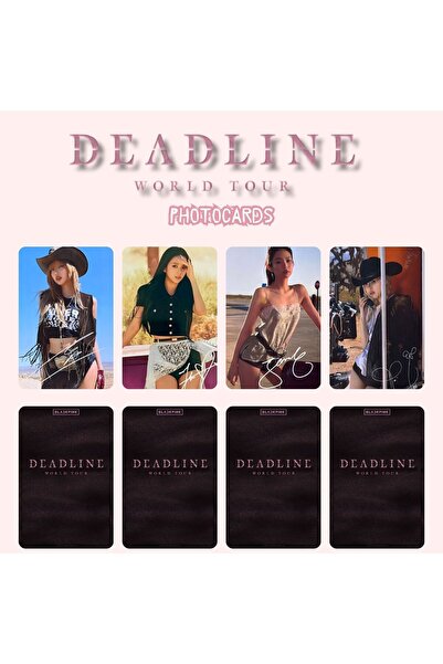 Kpop Dünyasi BLACPINK '' World Tour : DEADLINE '' Photocards Set 3