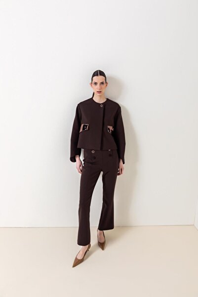 KAMEYA DÜĞME DETAYLI KISA PAÇA PANTOLON 26W20815